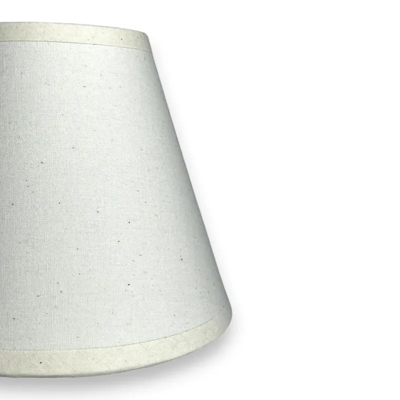 Lampenschirm Creme – E14 Baumwollstoff, konisch, 16 cm