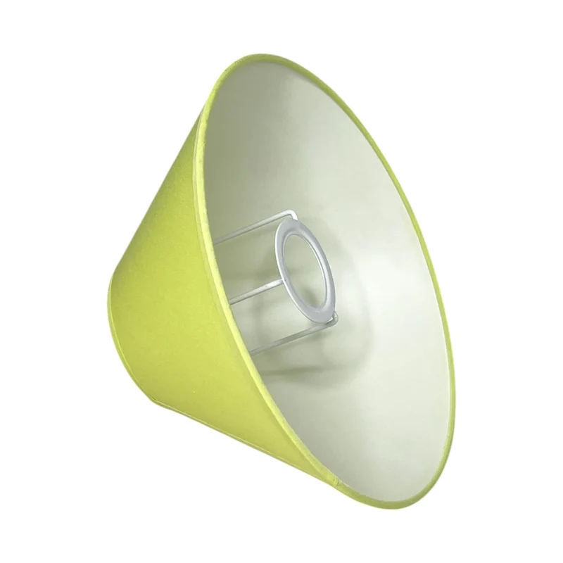 Lampenschirm Hellgrün – E27 Baumwollstoff, konisch, 25 cm