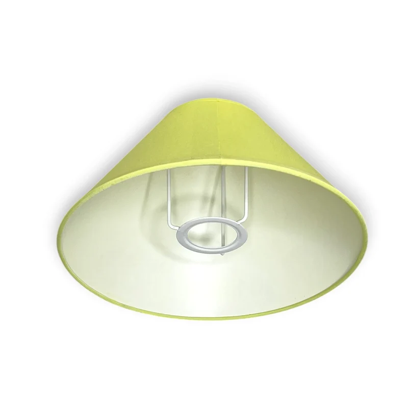 Lampenschirm Hellgrün – E27 Baumwollstoff, konisch, 25 cm