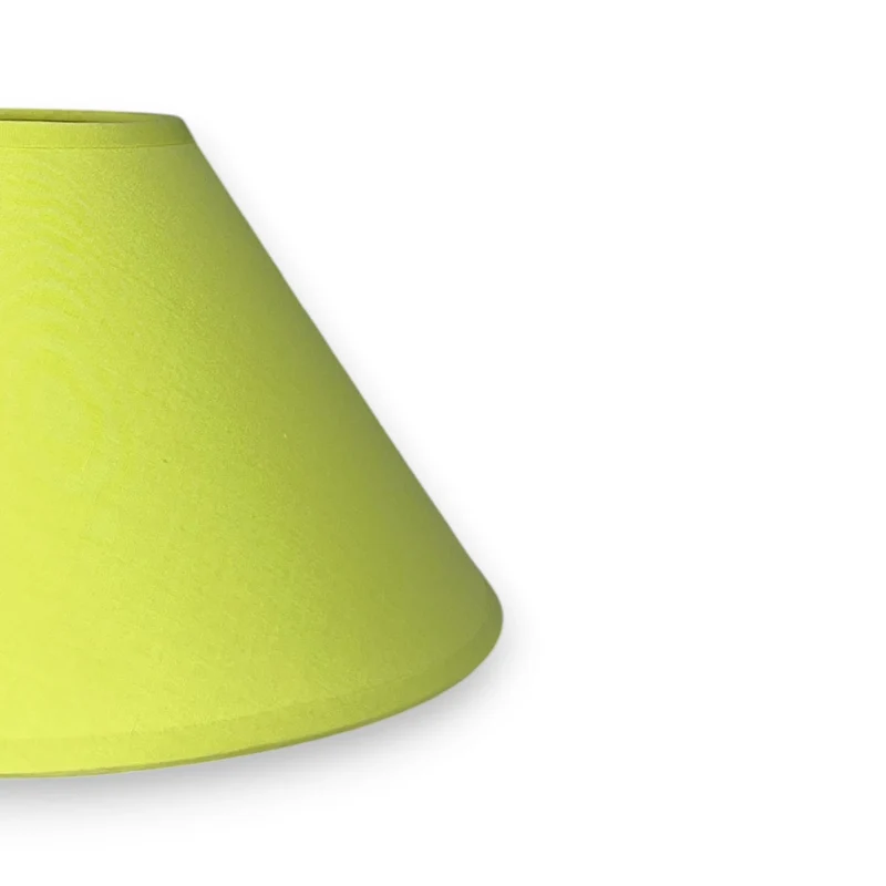 Lampenschirm Hellgrün – E27 Baumwollstoff, konisch, 25 cm