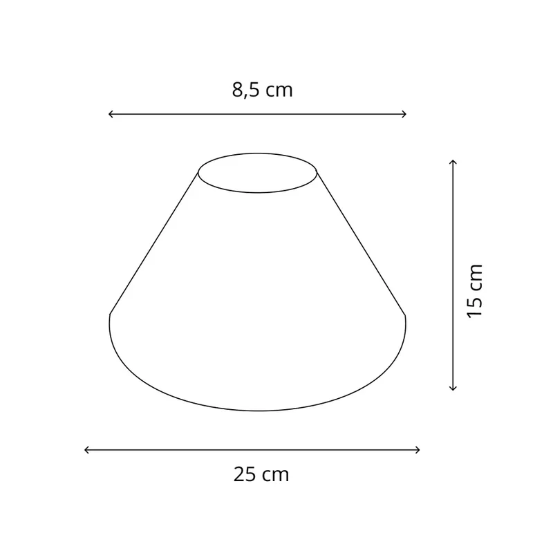 Lampenschirm Hellgrün – E27 Baumwollstoff, konisch, 25 cm