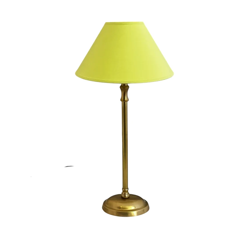 Lampenschirm Hellgrün – E27 Baumwollstoff, konisch, 25 cm
