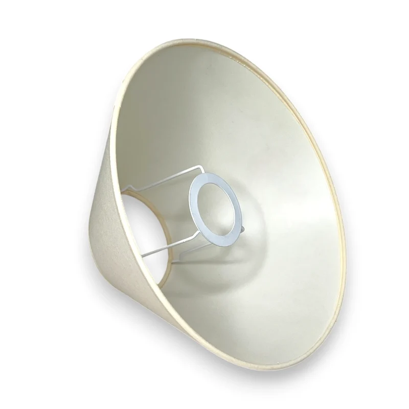 Lampenschirm Creme – E27 Baumwollstoff, konisch, 25 cm