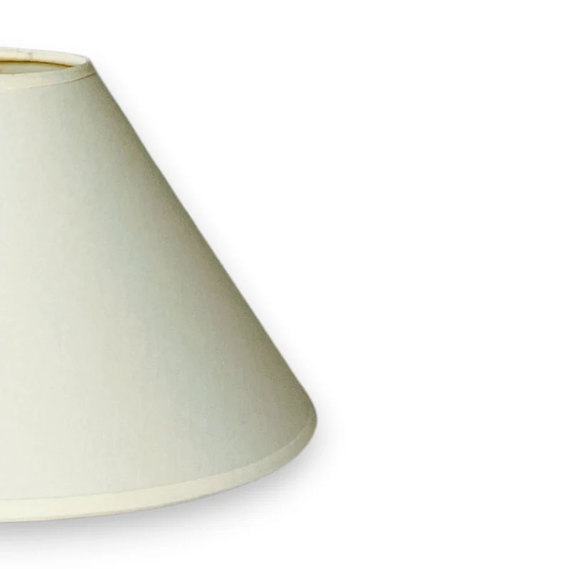 Lampenschirm Creme – E27 Baumwollstoff, konisch, 25 cm