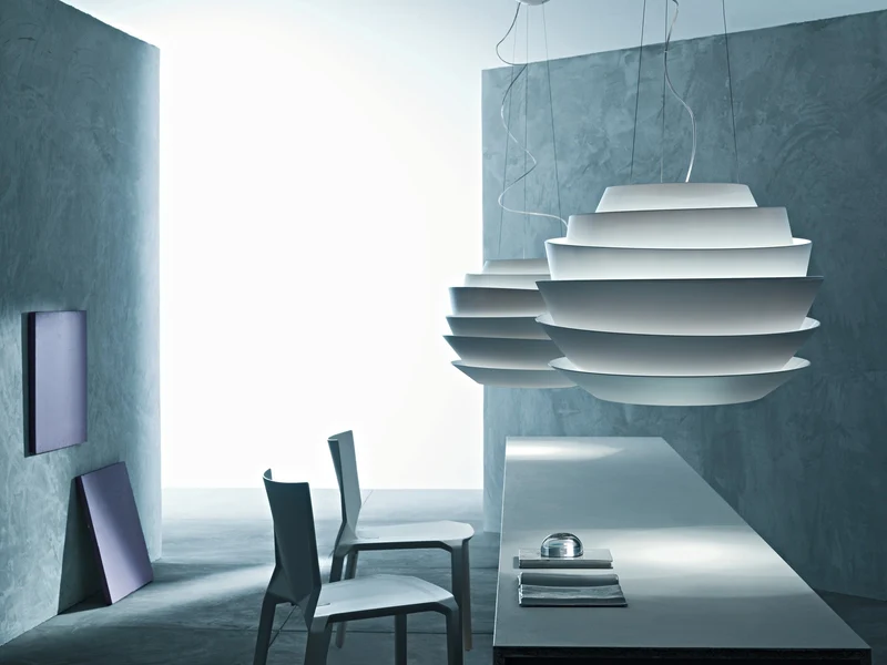 Foscarini - Pendelleuchte Le Soleil, Weiß, LED