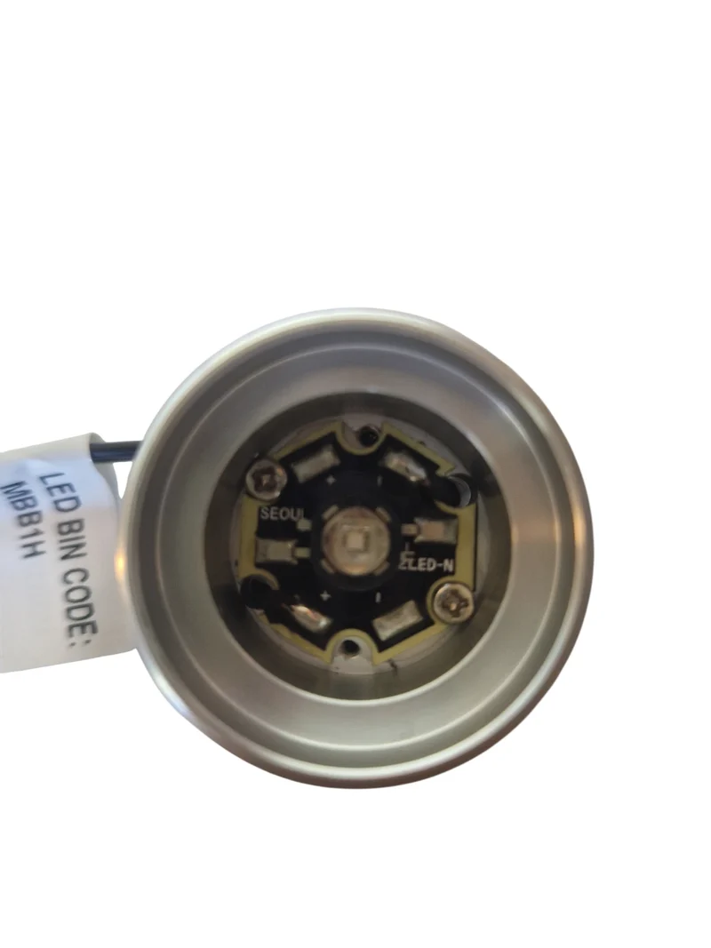 LED Modul Motto 3W blau leuchtend 700mA Aluminium mit Gewinde mit Netzstecker