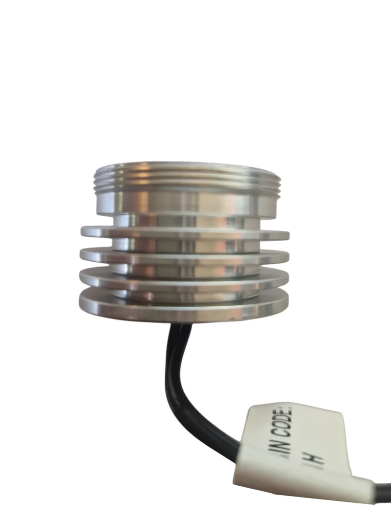 LED Modul Motto 3W blau leuchtend 700mA Aluminium mit Gewinde mit Netzstecker
