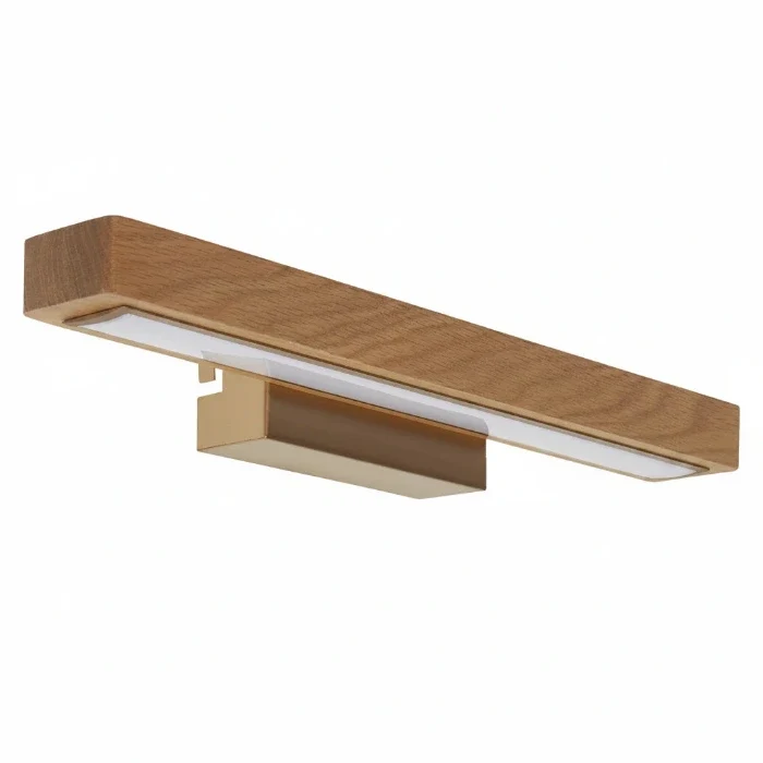 Wandlampe LED aus Holz Eiche warmweiß 35cm breite schmal Wandleuchte