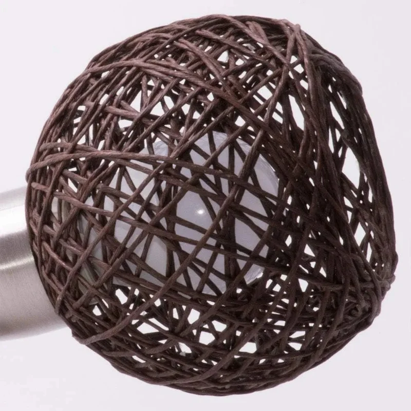 Pendelleuchte 4-flammig mit Korbschirmen braun Arme drehbar 4x E14 – Ø 55,4 cm | Briloner