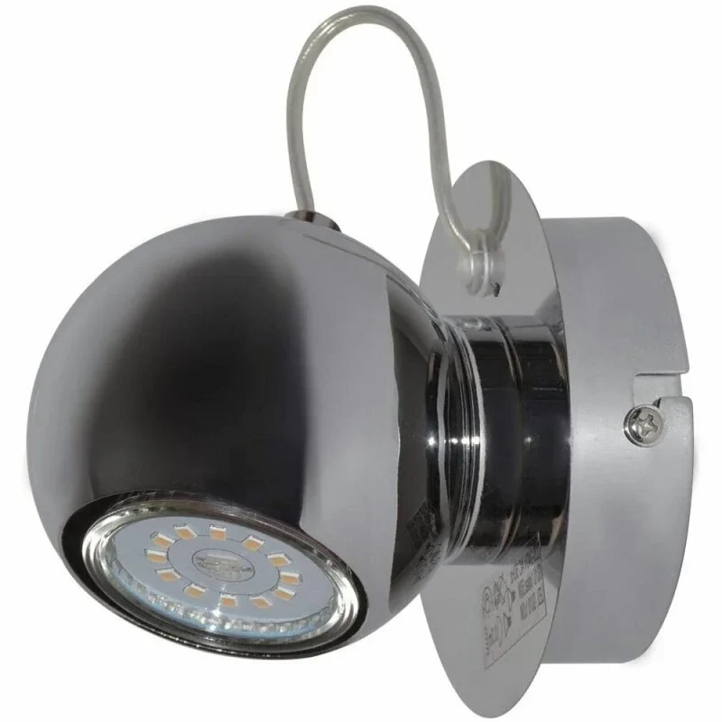 Kugel-Wandleuchte Magnito dunkelgrau glänzend – GU10 3W LED