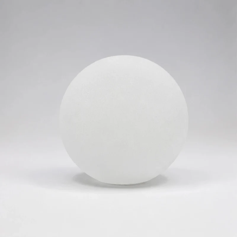 Massive Design-Glaskugel Ø 7 cm aus matten Vollglas gefrostet satiniert