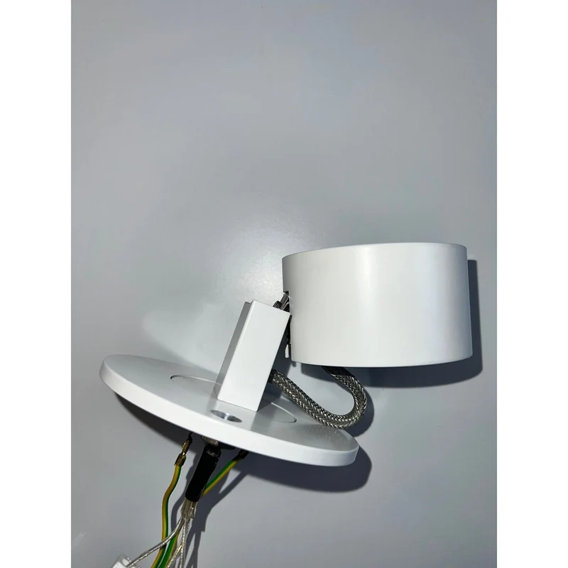 Mawa - Aufbaustrahler Wittenberg 1-flammig rund halogen hochvolt 230V mit Wabenraster weiß