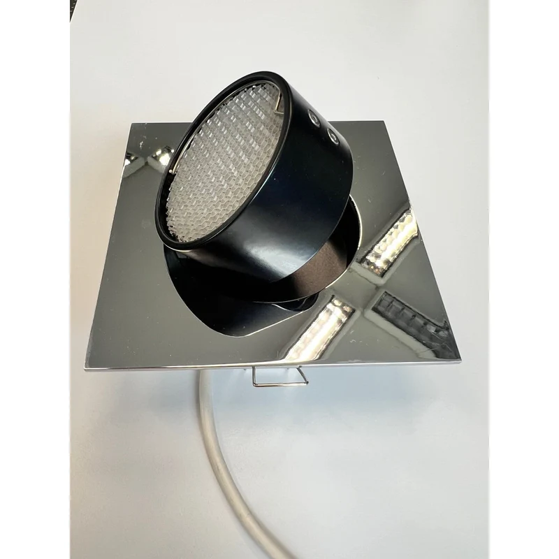 Mawa - Einbaustrahler Wittenberg 1-flammig eckig halogen mit Wabenraster chrom inkl. Trafo