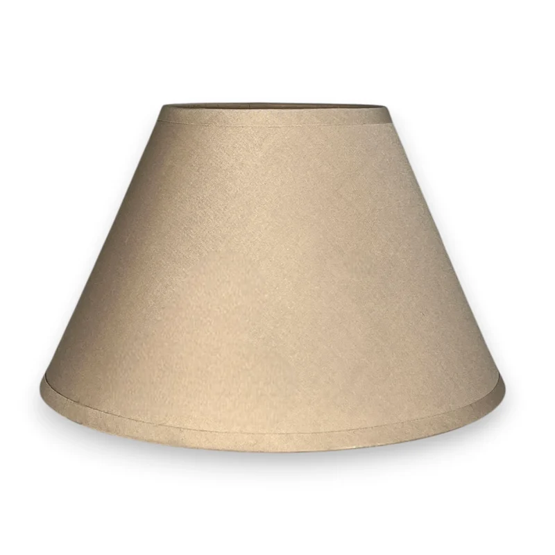 Lampenschirm Beige – E27 Baumwollstoff, konisch, 25 cm