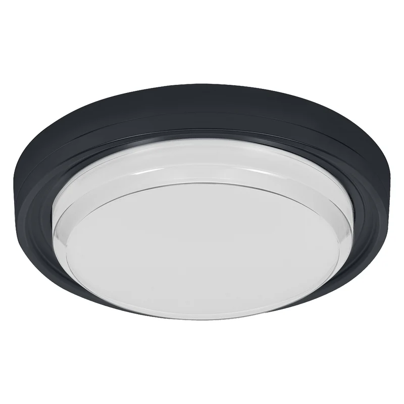OSRAM Deckenleuchte Schwarz, 3000 K / 4000 K / 6500 K, Warmweiß, 2100 lm, 24 W, 22 cm ⌀