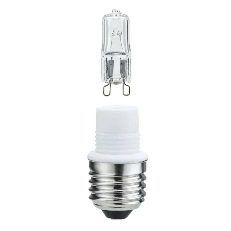 E27 Fassung mit Gewinde Adapter zu G9 OHNE Leuchtmittel Paulmann 549.17 Sockelset