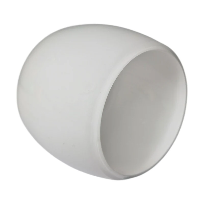 Lampenglas Ersatzglas weiß glänzend rund konisch Ø 7,2 cm | Öffnung 5 cm | Ersatzglas für Pendel- & Deckenleuchten | Original Sompex