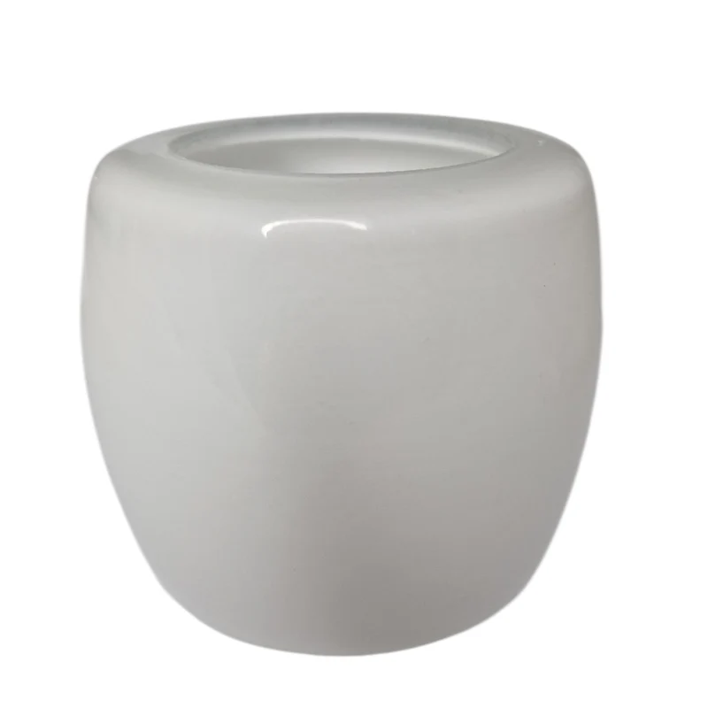 Lampenglas Ersatzglas weiß glänzend rund konisch Ø 7,2 cm | Öffnung 5 cm | Ersatzglas für Pendel- & Deckenleuchten | Original Sompex