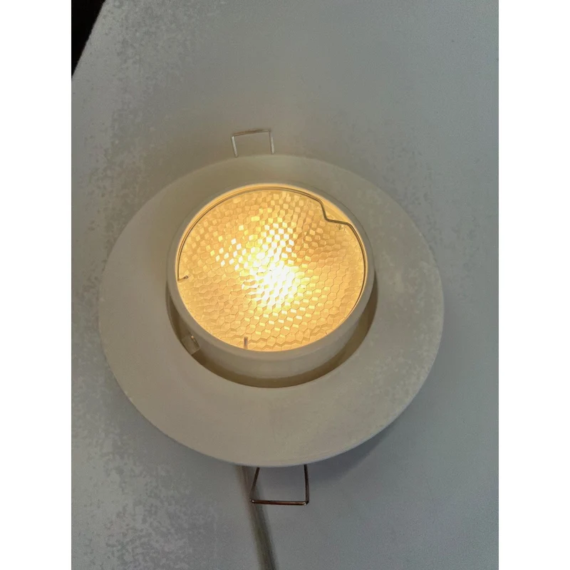 Mawa - Einbaustrahler Wittenberg 1-flammig rund halogen mit Wabenraster weiß inkl. Trafo