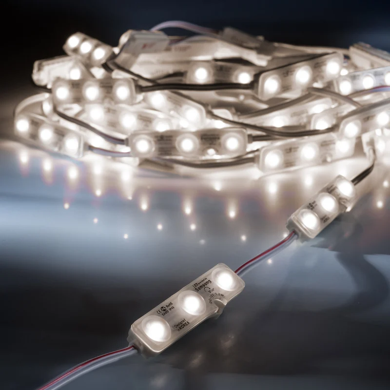 leds.de LED-Module, 3 LEDs, 12V, 50 Stück