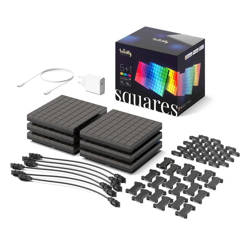 Twinkly Squares RGB Smartes LED Panel, 16x16cm