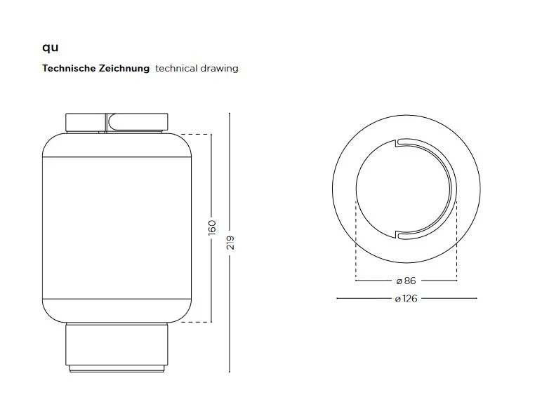 IP44 - Akkuleuchte qu LED