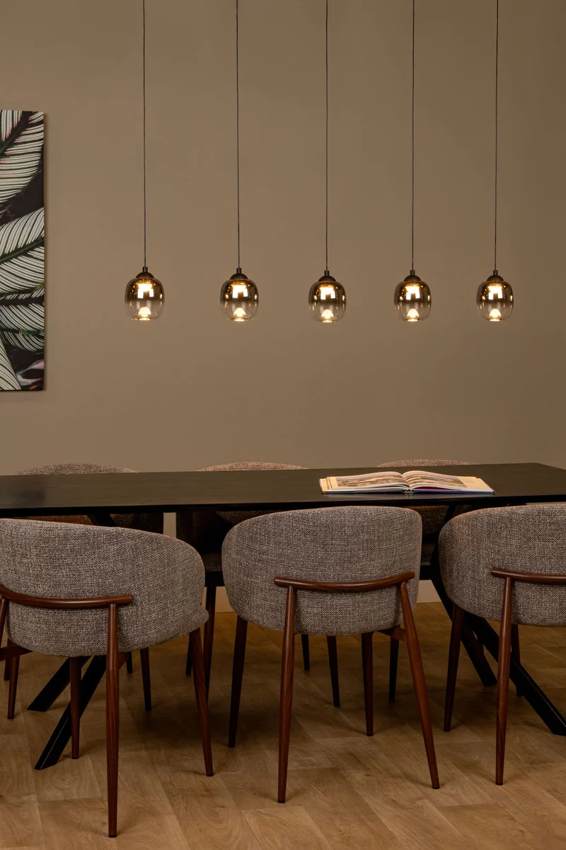 LED-Pendelleuchte Tamino 5-flammig dimmbar höhenverstellbar 127cm