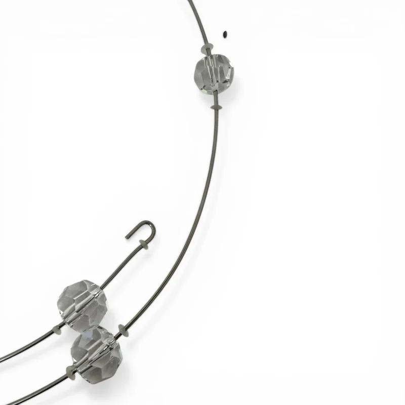 Kristallbehang Lampen Kronleuchter 1m Chrom Draht Kristallen DIY Lampendekoration Sompex Orion