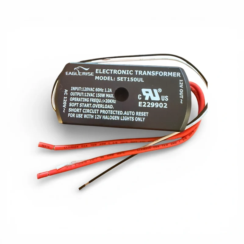 EAGLERISE SET150UL 150W Elektronischer Transformator 120V auf 12V AC – US Version