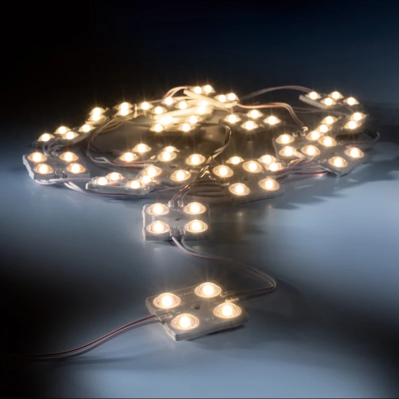 leds.de Wasserdichte LED-Module, 4 LEDs, 12V, IP67, 20 Stück