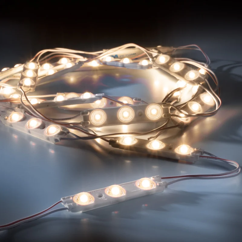 leds.de Wasserdichte LED-Module, 3 LEDs, 12V, IP67, 20 Stück
