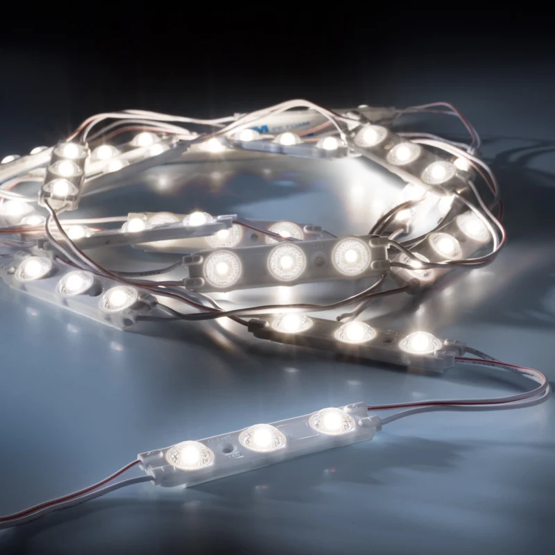 leds.de Wasserdichte LED-Module, 3 LEDs, 12V, IP67, 20 Stück
