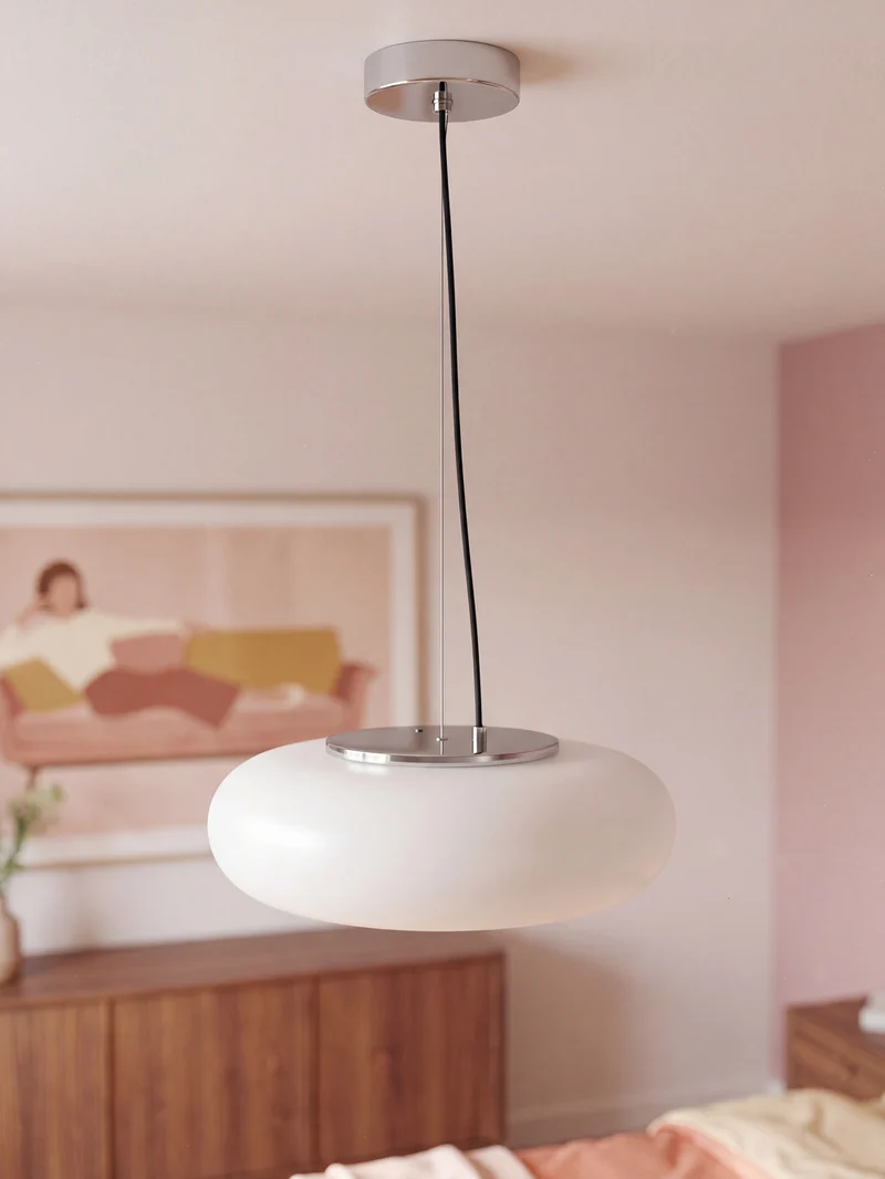 OSRAM DECOR Leuchte Lunea Weiß, 2700 K / 4000 K / 6500 K, Warmweiß, 1800 lm, 24 W, 40 cm ⌀, Stahl, 25.000 h Lebensdauer