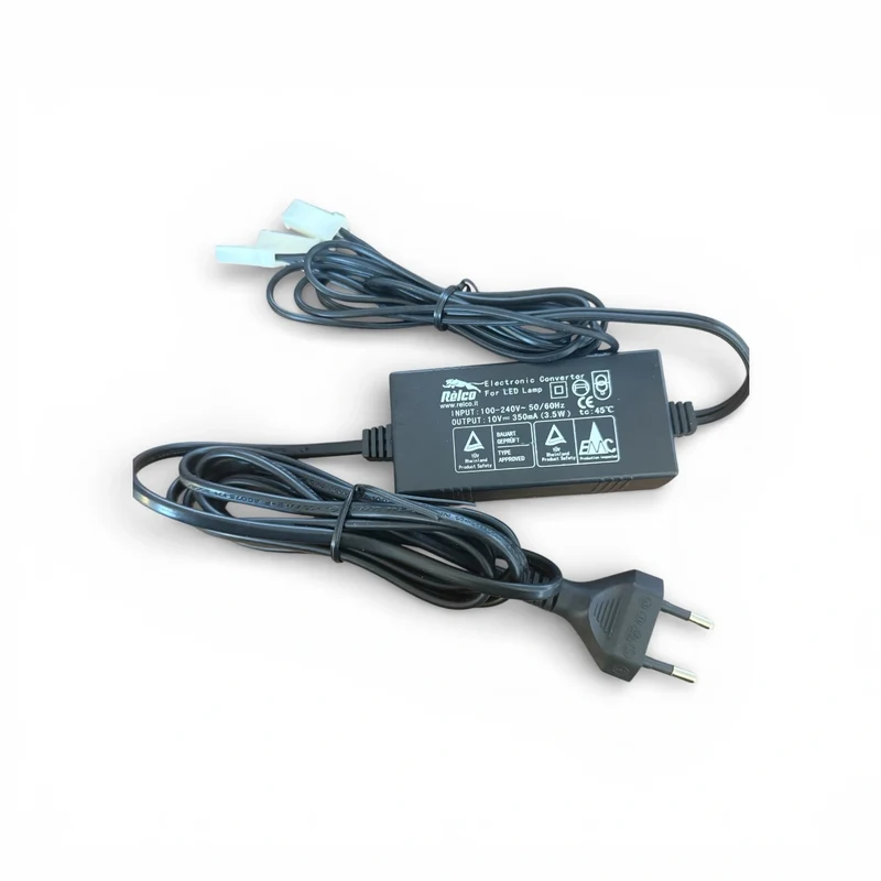 Relco LED Desktop Trafo 10V DC 350mA 3,5W – Elektronischer LED Konverter mit Eurostecker