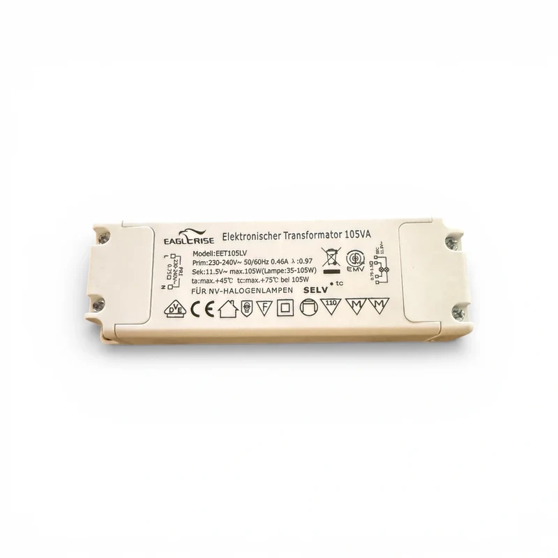 Eaglerise EET105LV – Elektronischer NV-Halogentrafo 35–105 Watt