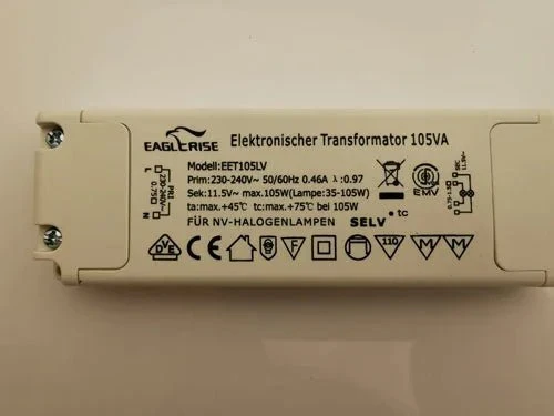 Eaglerise EET105LV – Elektronischer NV-Halogentrafo 35–105 Watt