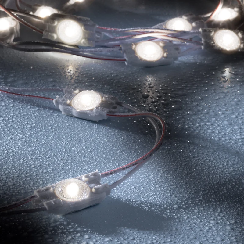 leds.de Wasserdichte LED-Module, 1 LED, 12V, IP67, 20 Stück