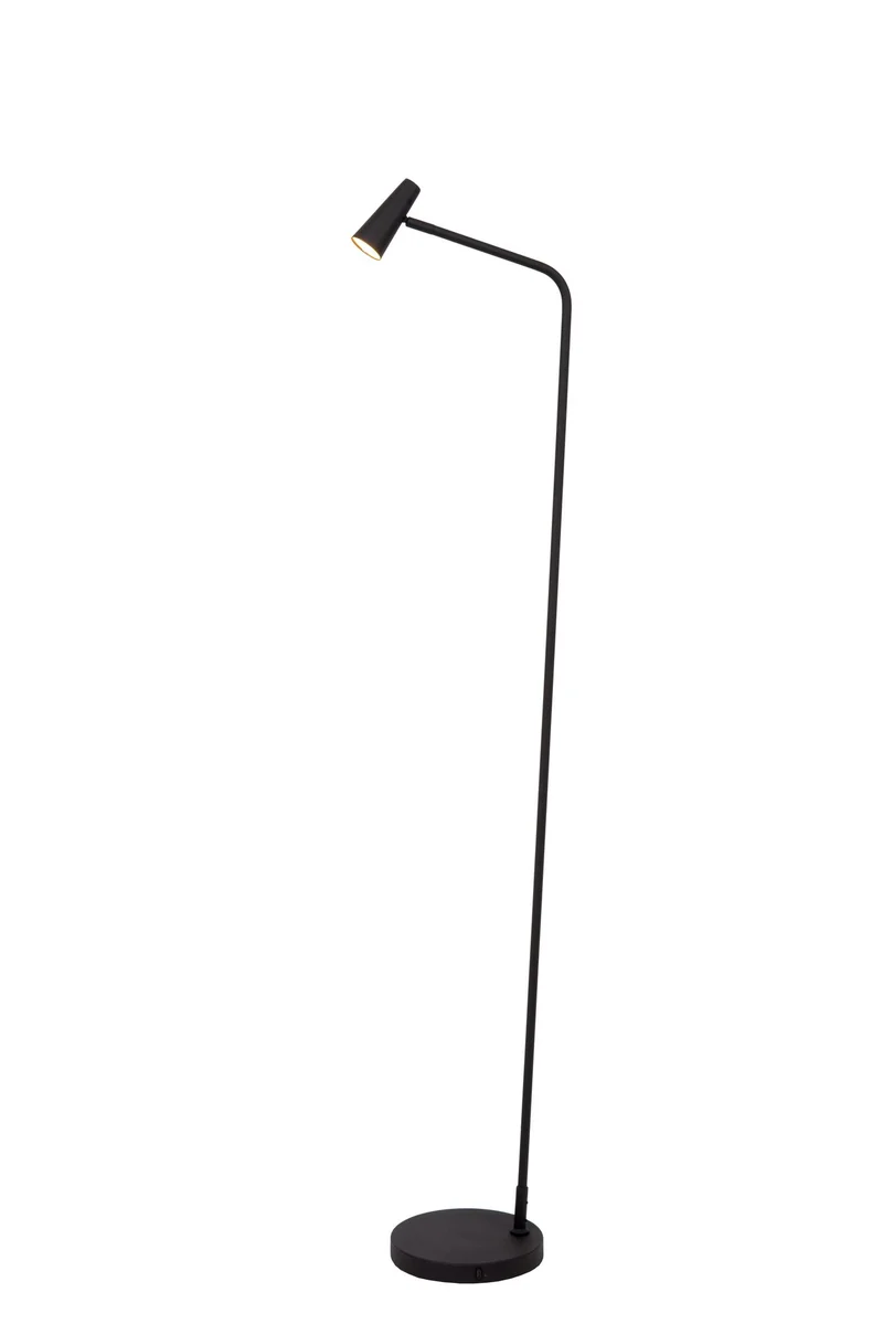 LED-Stehleuchte Stirling mit Akku und Touchdimmer Schwarz 137,5cm