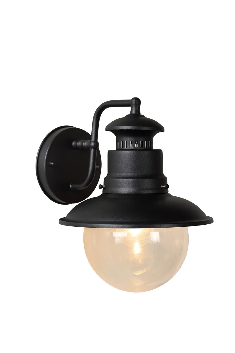 Außenwandleuchte Figo IP44 mit Glasschirm