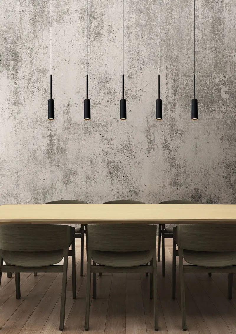 LED-Pendelleuchte Tubule 5-flammig