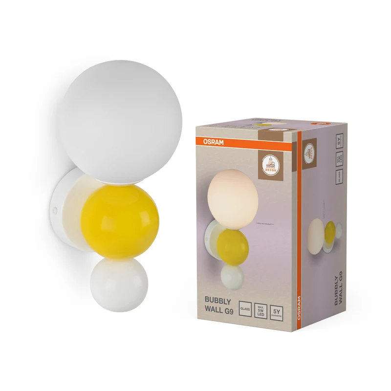 OSRAM DECOR BUBBLY Wandleuchte, G9, Gelb