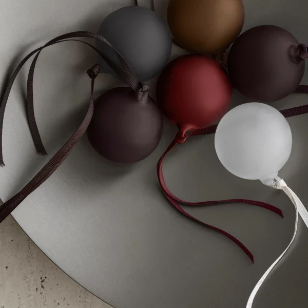 6er Set Weihnachtsschmuck -JUHLA- Farbe Smoke, Coffee, Clear Blomus