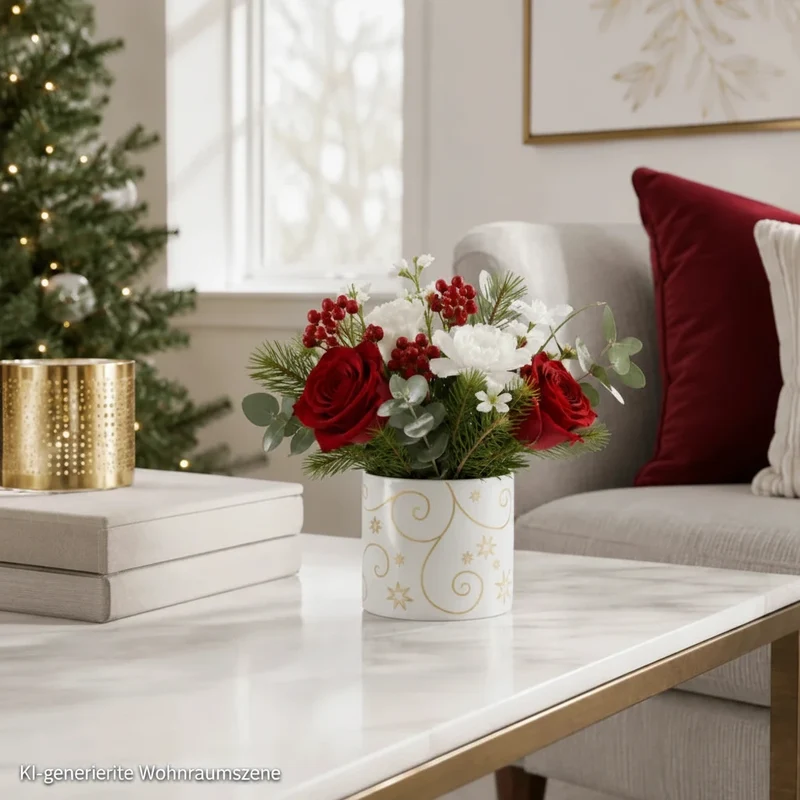 Weihnachtliches Teelichtglas Porzellan STAR Weiß weiß 6,5 cm Kerzenständer