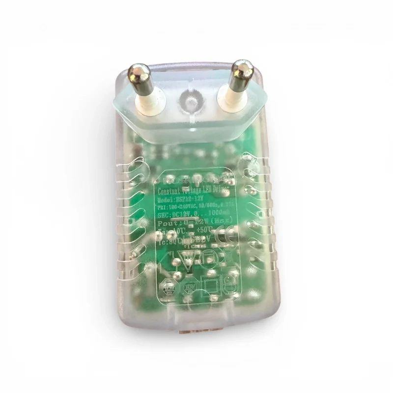 HSP12-12V LED Netzteil 12V 1A 12W Steckernetzteil 1000mA Adapter 100-240V transparent