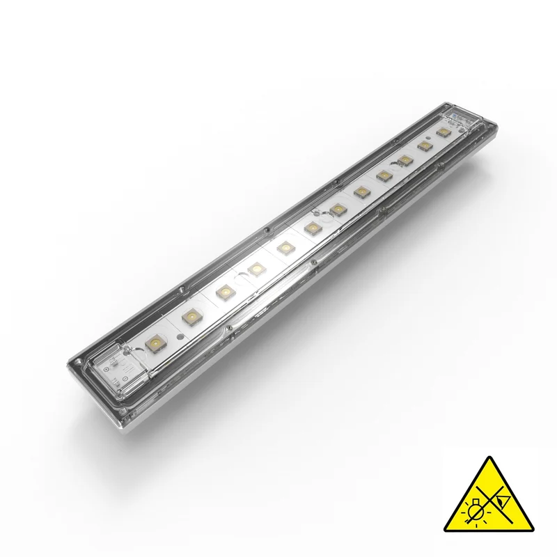 Violet UV-C LED-Modul, 275nm, 12 Seoul Viosys LEDs, 295x42mm, 450mA, 152mW