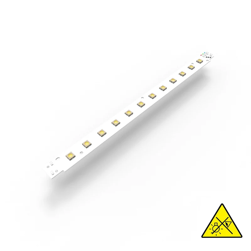 Violet UV-C LED-Modul, 275nm, 12 Seoul Viosys LEDs, 281x19,2mm, 450mA, 208mW