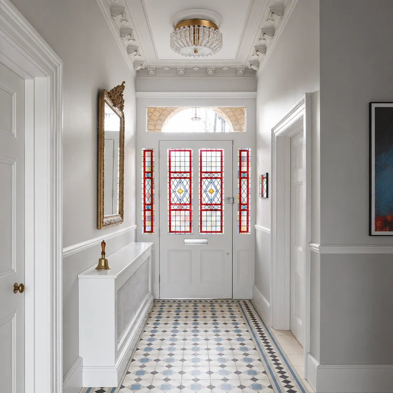 Vetro Ottone Flush Mount | Textured Glass & Brass | CLVO150BR