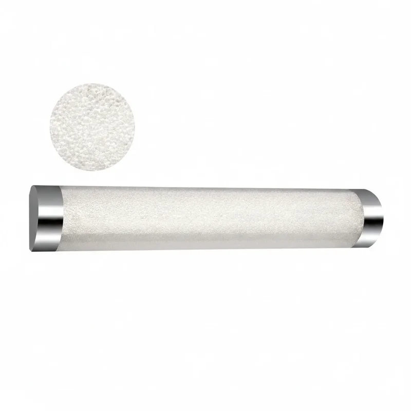 LED Badezimmerlampe Kristalloptik 37,5 cm IP44 – Spiegelleuchte Glitzer Chrom 4000K