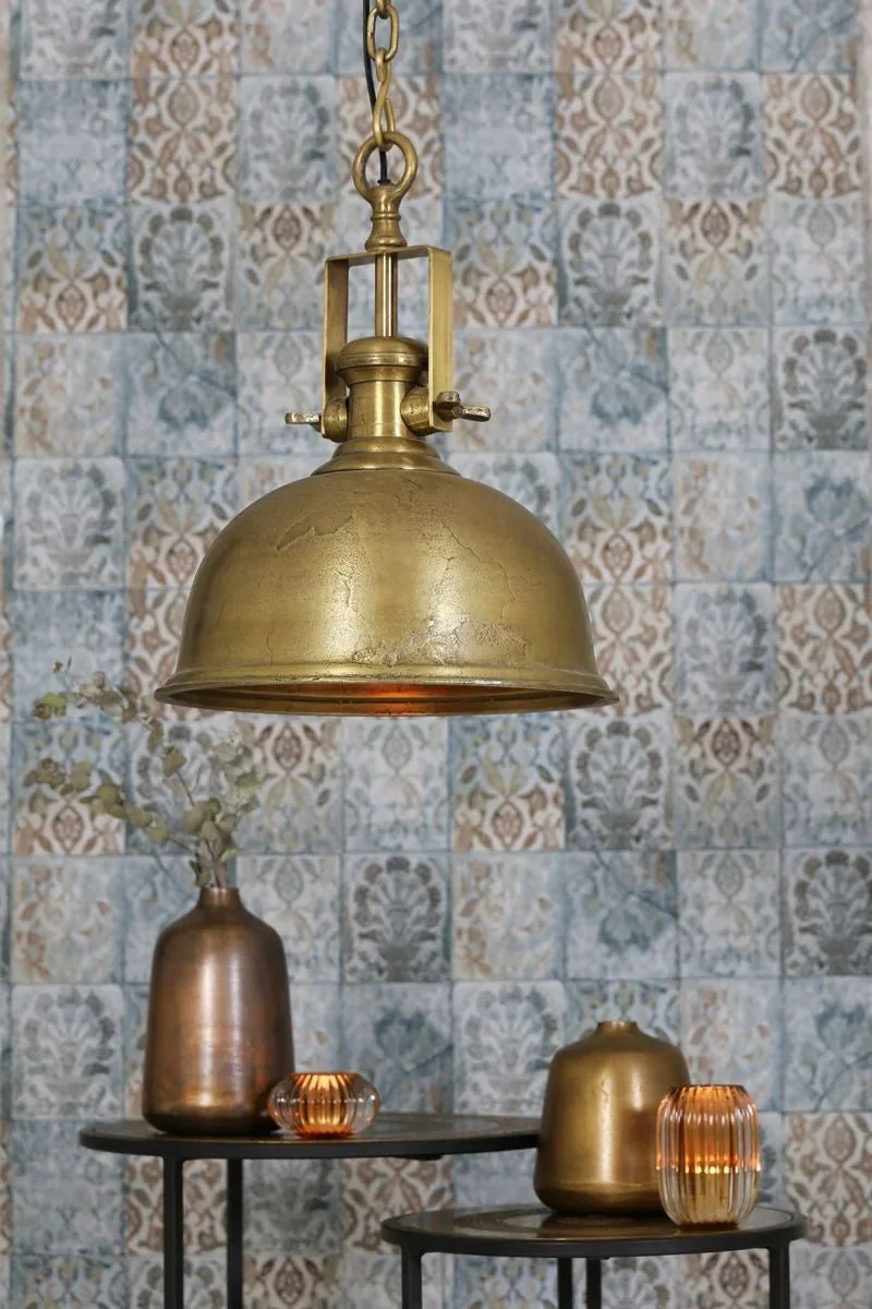 Hängelampe Kennedy – Industrial Stil Bronze Antik Ø 38 cm