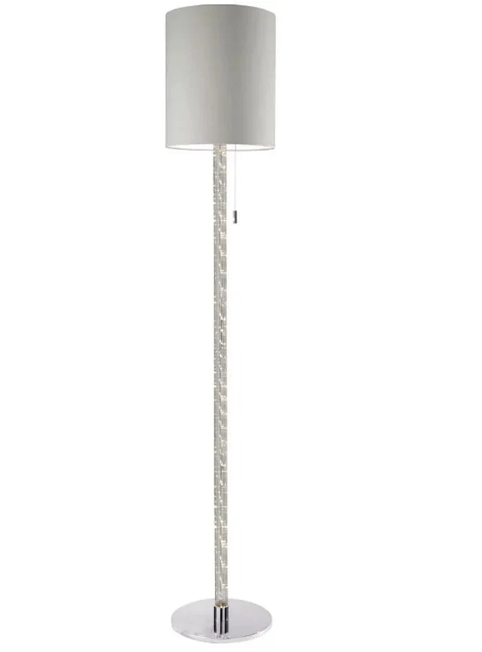 Lampenschirm grau 35 cm rund E27 für Stehlampe, Hängelampe & Tischlampe